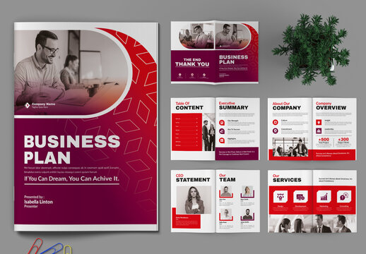 Business Plan Brochure Layout