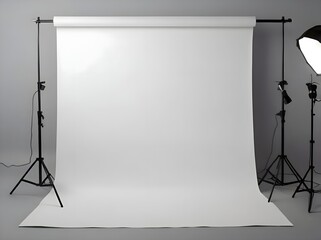 Minimalist White Background with Soft Shadows and Subtle Gradients for Product Showcase"