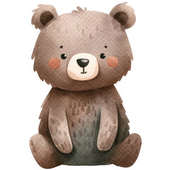 watercolor cute bear