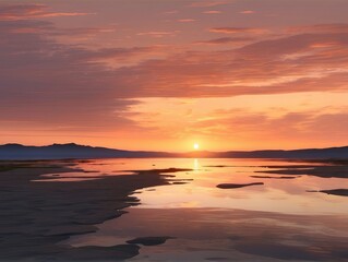 Fototapeta premium sunset over the sea