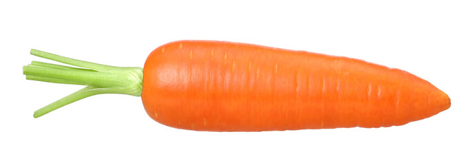 carrot isolated, carrot macro studio photo, transparent PNG, PNG format, Horizontal image