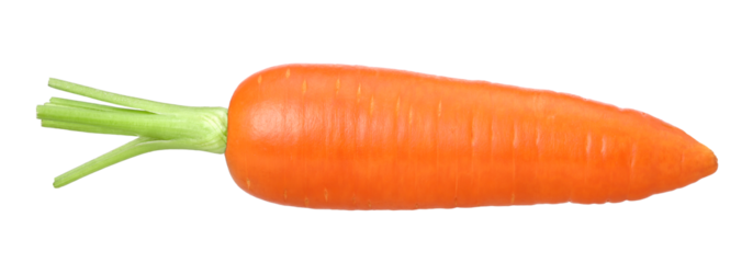 carrot isolated, carrot macro studio photo, transparent PNG, PNG format, Horizontal image