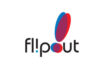 Exclamation mark Flip out logo design editable vector 