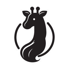 Giraffe Vector Design, Logo Icon, Illustration