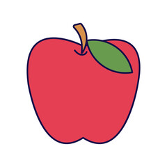 apple icon with white background vector stock illustration