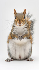 Obraz premium A squirrel photographed in a studio with exquisite detail.ai generates images