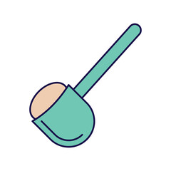 scoop icon with white background vector stock illustration