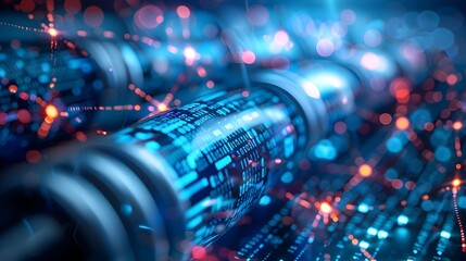 Robust Digital Infrastructure Symbolizing Interconnected Technology Systems in Business