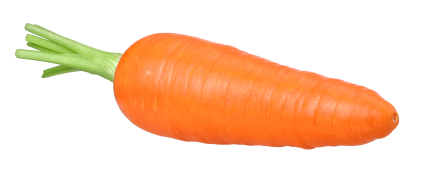 carrot isolated, carrot macro studio photo, transparent PNG, PNG format