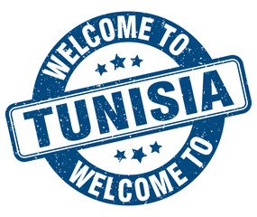 Welcome to Tunisia stamp. Tunisia round sign