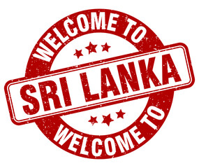 Welcome to Sri Lanka stamp. Sri Lanka round sign