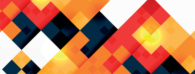 Dynamic colorful squares background. Vector Illustration For Wallpaper, Banner, Background, Card, Book Illustration, landing page