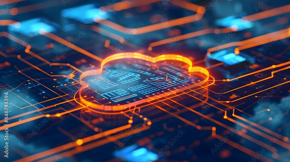 Poster innovative hybrid cloud architecture enabling secure data transfer and computing capabilities