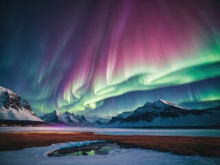 sunrise in the mountains