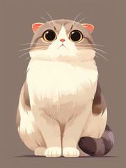 A variety of cat image libraries.Cute animal patterns of various breeds of cats, illustrations, posters, background images, decorative graphics, wallpapers, stickers.