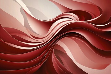 A captivating abstract art piece, dominated by vibrant red shades