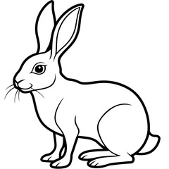 Obraz premium vector illustration of a rabbit