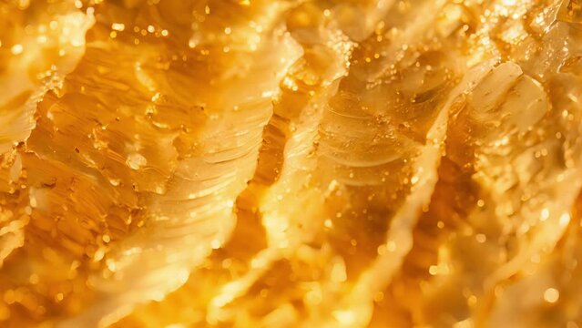 The texture of a golden topaz closeup showcases a warm buttery smoothness its surface appearing almost creamy and decadent.