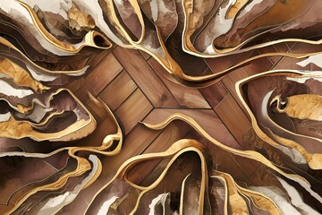 abstract background of  Beautiful wooden pattern