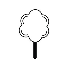 cotton candy icon with white background vector stock illustration