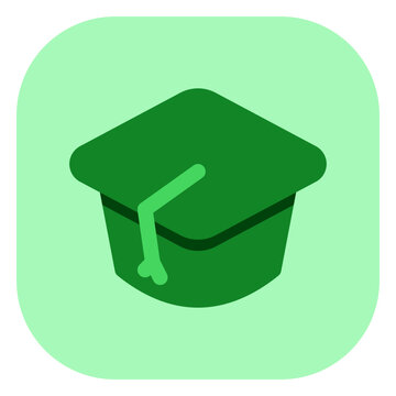 Editable mortarboard hat, cap vector icon. Education, college, graduation. Part of a big icon set family. Perfect for web and app interfaces, presentations, infographics, etc