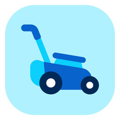 Editable landmower vector icon. Gardening, landscaping, horticulture. Part of a big icon set family. Perfect for web and app interfaces, presentations, infographics, etc