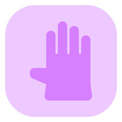 Obraz premium Editable rubber glove vector icon. Industry, household, gardening, landscaping. Part of a big icon set family. Perfect for web and app interfaces, presentations, infographics, etc