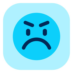 Editable upset, angry, mad expression emoticon vector icon. Part of a big icon set family. Part of a big icon set family. Perfect for web and app interfaces, presentations, infographics, etc