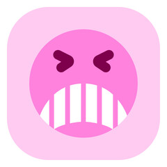 Editable angry, upset, expression emoticon vector icon. Part of a big icon set family. Part of a big icon set family. Perfect for web and app interfaces, presentations, infographics, etc