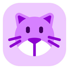 Editable cat head vector icon. Veterinary, animal, pet care, pet shop. Part of a big icon set family. Perfect for business, web and app interfaces, presentations, infographics, etc