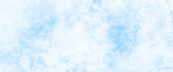 Vector creative smooth light sky blue watercolor background, blue acrylic and watercolor textures on white paper background. 