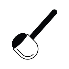scoop icon with white background vector stock illustration