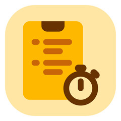 Editable assignment, quiz, task vector icon. Online learning, course, tutorial. Part of a big icon set family. Perfect for web and app interfaces, presentations, infographics, etc