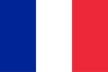 the flags of France and Germany, Europe - isolated vector illustration