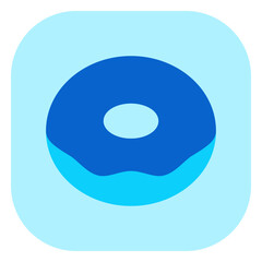 Editable donut vector icon. Bakery, coffee shop, restaurant, drink, beverages. Part of a big icon set family. Perfect for web and app interfaces, presentations, infographics, etc