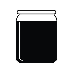 jam jar icon with white background vector stock illustration