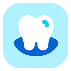 Editable tooth vector icon. Dentistry, healthcare, medical. Part of a big icon set family. Perfect for web and app interfaces, presentations, infographics, etc