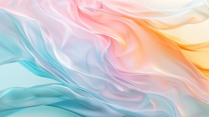Obraz premium abstract colorful background,Abstract background with smooth waves in light blue and pastel pink, peach, orange tones. Soft elegant wallpaper background