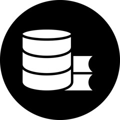 Vector Design Study Database Icon Style