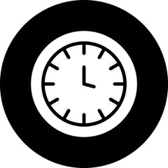Vector Design Wall Clock Icon Style