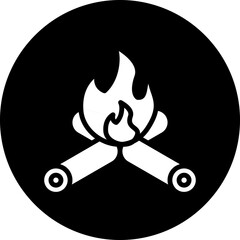 Vector Design Bonfire Icon Style