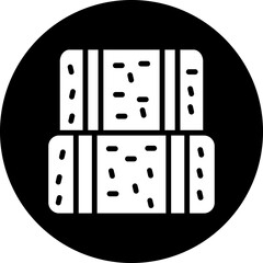 Vector Design Hay Bale Icon Style