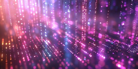 Fototapeta premium Data technology background. Big data visualization. Flow of data. Information code. Background in a matrix style. 4k rendering, Bright color, realistic