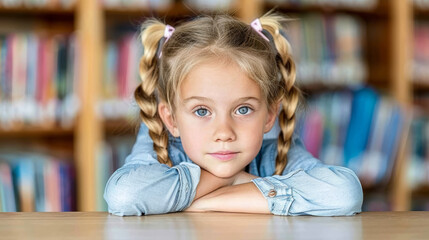Cute smart hispanic indian preteen kid girl student, latin child primary school pupil studying at table, doing homework at home, writing task, taking notes, learning sitting at classroom desk.
