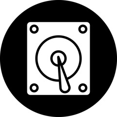 Vector Design Hard Disk Icon Style