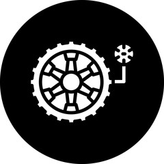 Vector Design Tyre Pressure Icon Style