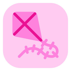 Fototapeta premium Editable flying kite vector icon. Part of a big icon set family. Perfect for web and app interfaces, presentations, infographics, etc