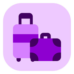 Editable baggage, luggage, suitcase vector icon. Part of a big icon set family. Perfect for web and app interfaces, presentations, infographics, etc