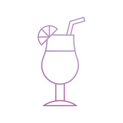 mojito icon with white background vector stock illustration