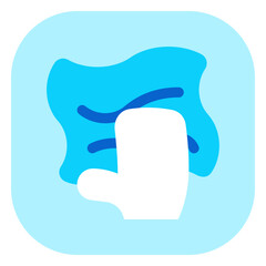 Editable wipe clean hand vector icon. Part of a big icon set family. Perfect for web and app interfaces, presentations, infographics, etc